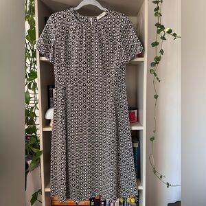 ‘S Max Mara Silk Geometric Print Dress